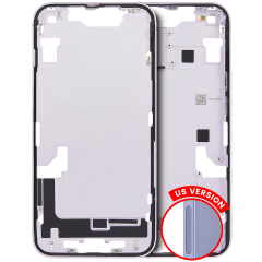 Mid-Frame Housing W/ Small Parts For iPhone 14 (US Version) (Used OEM Pull: Grade A) (Purple)