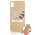 Back Glass With 3M Adhesive For iPhone XS (No Logo / Large Camera Hole) (Gold)