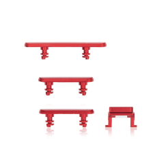 Hard Buttons (Power / Volume / Switch) For iPhone XR (Red)
