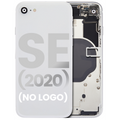 Back Housing W/ Small Components Pre-Installed For iPhone SE (2020) (No Logo) (Aftermarket Plus) (White)