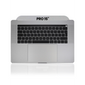 Top Case with Keyboard (ISO UK) and Trackpad For MacBook Pro 15" A1707 (2016-2017) (Used OEM Pull: Grade B/C) (Space Gray)