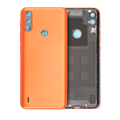 Back cover Glass For Motorola Moto E7 Power (XT2097-6 / 2021) (Coral Red)