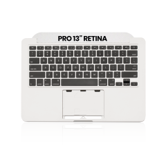 Top Case with Keyboard (ANSI US) For MacBook Pro 13" A1502 (2013-2014) (Used OEM Pull: Grade A)