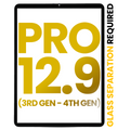 Digitizer For iPad Pro 12.9" 3rd Gen (2018) / 12.9" 4th Gen (2020) (All Colors) (OCA Pre-Installed & Glass Separation Required) (Premium)