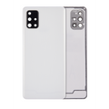 Back Cover Glass With Camera Lens For Samsung Galaxy A71 (A715 / 2020) (Aftermarket Plus) ( Prism Crush Silver)
