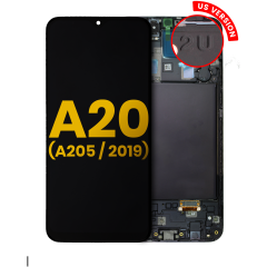 OLED Assembly With Frame For Samsung Galaxy A20 (A205 / 2019) (US Version) (Refurbished) (All Colors)