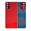 Back Cover Glass With Camera Lens For Samsung Galaxy S20 Plus (Service Pack) (Aura Red)