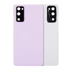 Back Cover Glass With Camera Lens For Samsung Galaxy S20 FE 5G (Aftermarket Plus) (Cloud Lavender)
