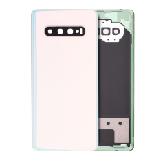 Back Cover Glass With Camera Lens For Samsung Galaxy S10 Plus (Service Pack) (Prism White)