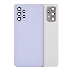 Back Cover Glass With Camera Lens For Samsung Galaxy A72 (A725 / 2021) (Service Pack) (Violet)