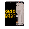 LCD Assembly With Frame For Motorola Moto G40 Fusion (XT2147-1) (Refurbished) (All Colors)