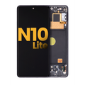OLED Assembly With Frame For Samsung Galaxy Note 10 Lite (Refurbished) (Aura Black)