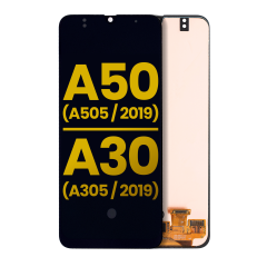 OLED Assembly Without Frame For Samsung Galaxy A50 (A505 / 2019) / A30 (A305 / 2019) (All Models) (Refurbished) (All Colors)