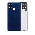 Back Cover Glass With Camera Lens For Samsung Galaxy A21s (A217 / 2020) (Service Pack) (Blue)