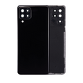 Back Cover Glass With Camera Lens For Samsung Galaxy A22 4G (A225 / 2021) (Service Pack) (Black)