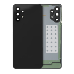 Back Cover Glass With Camera Lens For Samsung Galaxy A32 4G (A325 / 2021) (Service Pack) (Awesome Black)