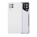 Back Cover Glass With Camera Lens For Samsung Galaxy A22 4G (A225 / 2021) (Aftermarket Plus) (White)