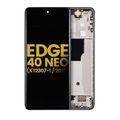 OLED Assembly With Frame For Motorola Moto Edge 40 Neo (XT2307-1 / 2023) (Refurbished) (Black)