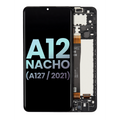 LCD Assembly With Frame For Samsung Galaxy A12 Nacho (A127 / 2021) (Service Pack) (Black)