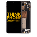 OLED Assembly With Frame For Motorola Moto ThinkPhone (XT2309 / 2023) (Refurbished) (Carbon Black)