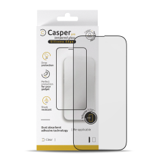Casper Pro Silicone Tempered Glass For iPhone 14 Pro (Retail Pack) (Clear)