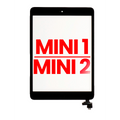Digitizer With IC Chip & Home Button Pre-Installed For iPad Mini 1 / iPad Mini 2 (Aftermarket Plus) (Black)