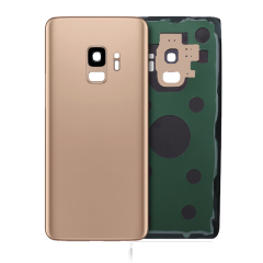 Back Cover Glass With Camera Lens For Samsung Galaxy S9 (No Logo) (Aftermarket Plus) (Sunrise Gold)