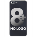 Back Cover Glass With Back Camera Lens For iPhone 8 Plus (No Logo) (Space Gray)