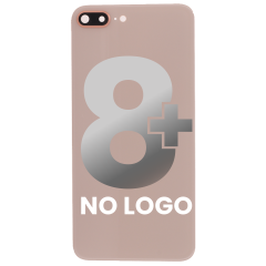 Back Cover Glass With Back Camera Lens For iPhone 8 Plus (No Logo) (Gold)