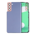 Back Cover Glass With Camera Lens For Samsung Galaxy S21 5G (No Logo) (Aftermarket Plus) (Phantom Violet)