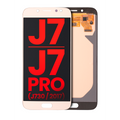 OLED Assembly Without Frame For Samsung Galaxy J7 / J7 Pro (J730 / 2017) (Aftermarket Plus) (Gold)