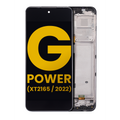 LCD Assembly With Frame For Motorola Moto G Power (XT2165 / 2022) (Refurbished) (All Colors)