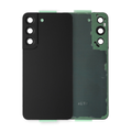Back Cover Glass With Camera Lens For Samsung Galaxy S22 5G (Service Pack) (Phantom Black)