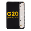 LCD Assembly With Frame For Motorola Moto G20 (XT2128 / 2021) (Refurbished) (Black)