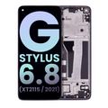 LCD Assembly With Frame For Motorola Moto G Stylus 6.8" (XT2115 / 2021) (Genuine OEM) (Aurora Black)