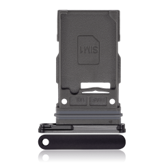Single Sim Card Tray For Samsung Galaxy S23 5G / S23 Plus 5G (Phantom Black)