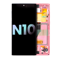 OLED Assembly With Frame For Samsung Galaxy Note 10 (Service Pack) (Aura Pink)