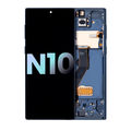 OLED Assembly With Frame For Samsung Galaxy Note 10 (Service Pack) (Aura Glow / Silver)
