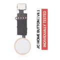 Home Button Solution For iPhone 7 / 7 Plus / 8 / 8 Plus / SE (2020) / SE (2022) (Version 8.1 / JCID / Individually Tested For Functionality) (Rose Gold)