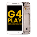 LCD Assembly With Frame For Motorola Moto G4 Play (XT1600 / XT1601 / XT1602 / XT1603 / XT1604 / XT1607 / XT1609 / 2016) (Refurbished) (White)