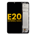 LCD Assembly With Frame For Motorola Moto E20 (XT2155 / 2021) (Refurbished) (Black)