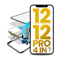 4 in 1 Short Flex (Digitizer Touch With Glass + OCA + Frame Pre-installed) For iPhone 12 / 12 Pro (OCA Master)