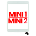Digitizer With IC Chip & Home Button Pre-Installed For iPad Mini 1 / iPad Mini 2 (Aftermarket Plus) (White)