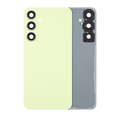 Back Cover Glass With Camera Lens For Samsung Galaxy A55 5G (A556 / 2024) (No Logo) (Aftermarket Plus) (Lemon)