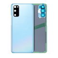 Back Cover Glass With Camera Lens For Samsung Galaxy S20 5G (No Logo) (Aftermarket Plus) (Cloud Blue)