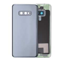 Back Cover Glass With Camera Lens For Samsung Galaxy S10e (No Logo) (Aftermarket Plus) (Prism Black)