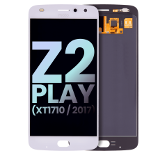 LCD Assembly Without Frame For Motorola Moto Z2 Play (XT1710 / 2017) (Genuine OEM) (White)