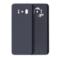 Back Cover Glass With Camera Lens For Samsung Galaxy S8 (No Logo) (Aftermarket Plus) (Midnight Black)