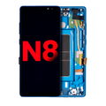 OLED Assembly With Frame For Samsung Galaxy Note 8 (Aftermarket Plus) (Deep sea Blue)