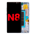 OLED Assembly With Frame For Samsung Galaxy Note 8 (Aftermarket Plus) (Orchid Gray)